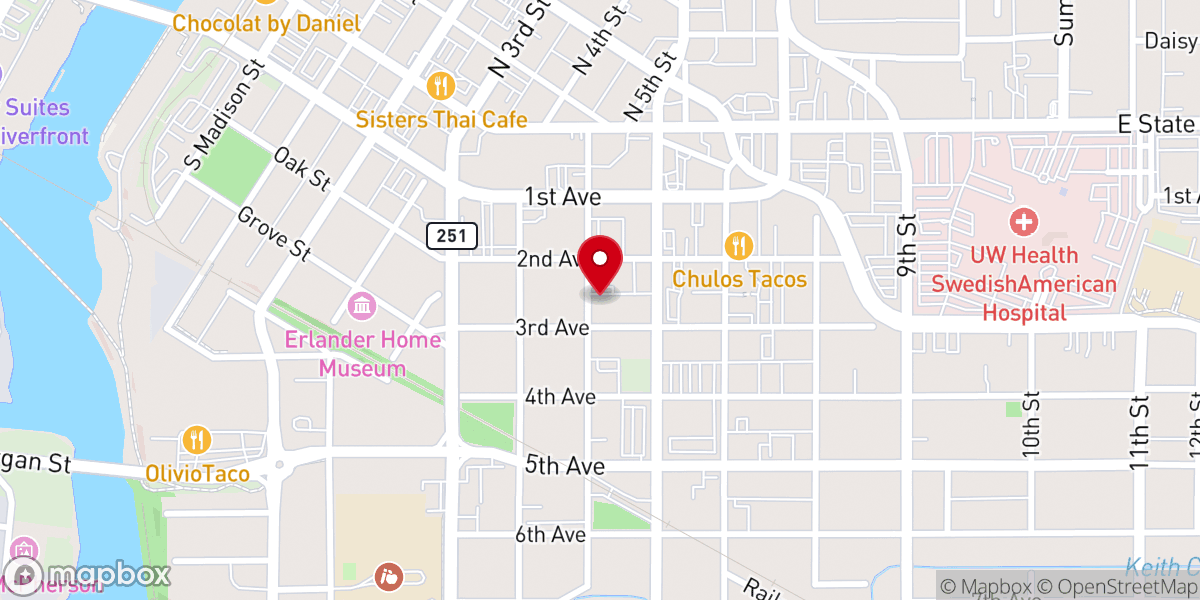 Map showing location of Emmanuel Lutheral Mission House
