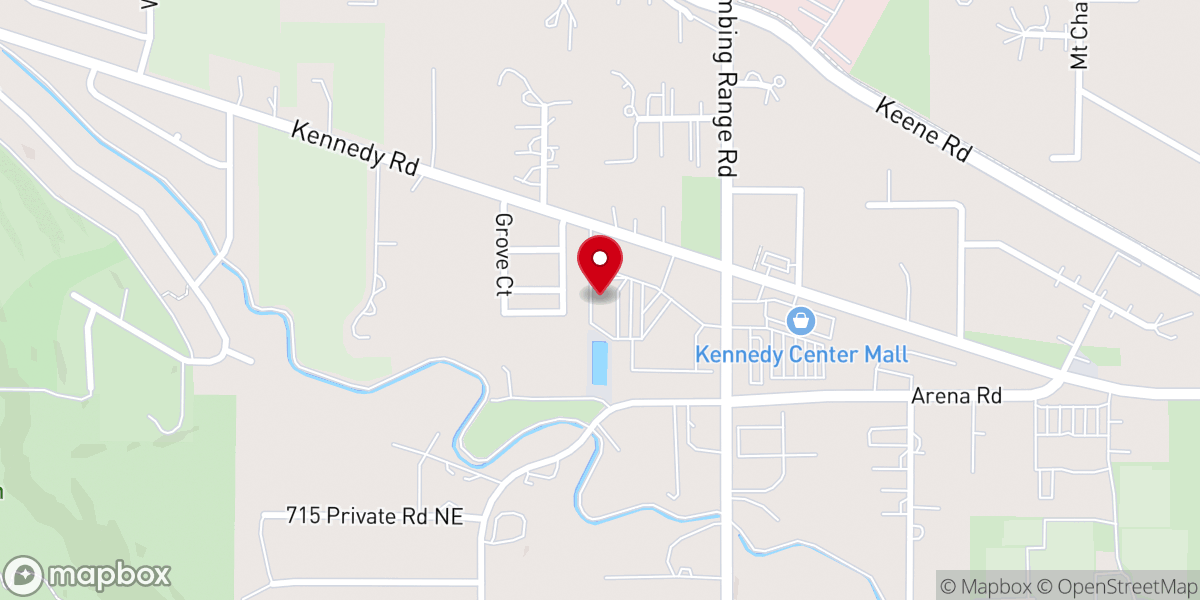 Map showing location of Heritage Bible Church