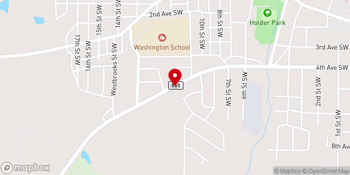 Map showing location of Power of Praise