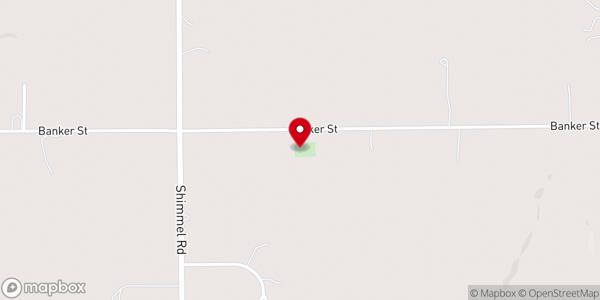 Map showing location of Salem Lutheran Church