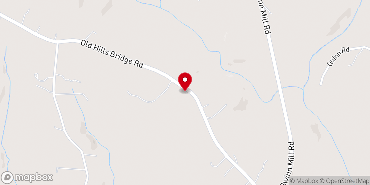 Map showing location of Wofford Chapel