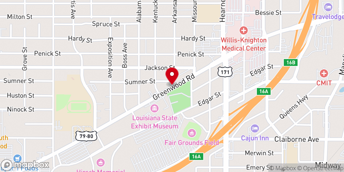 Map showing location of Freedom Missionary Baptist Church