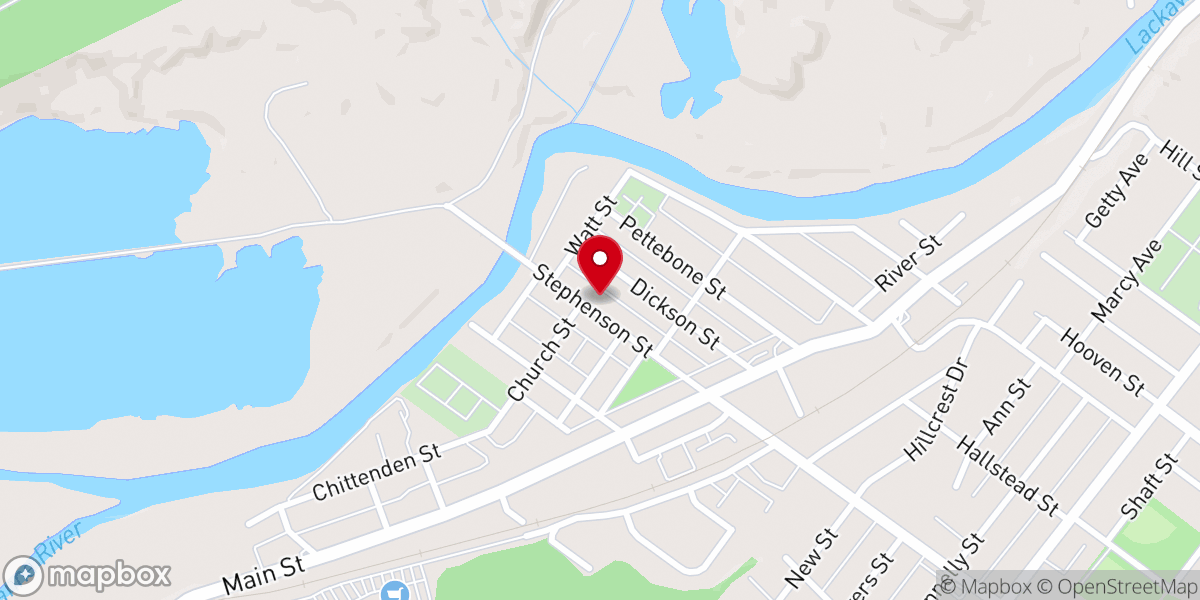 Map showing location of Nativity of Our Lord Parish at Holy Rosary Church