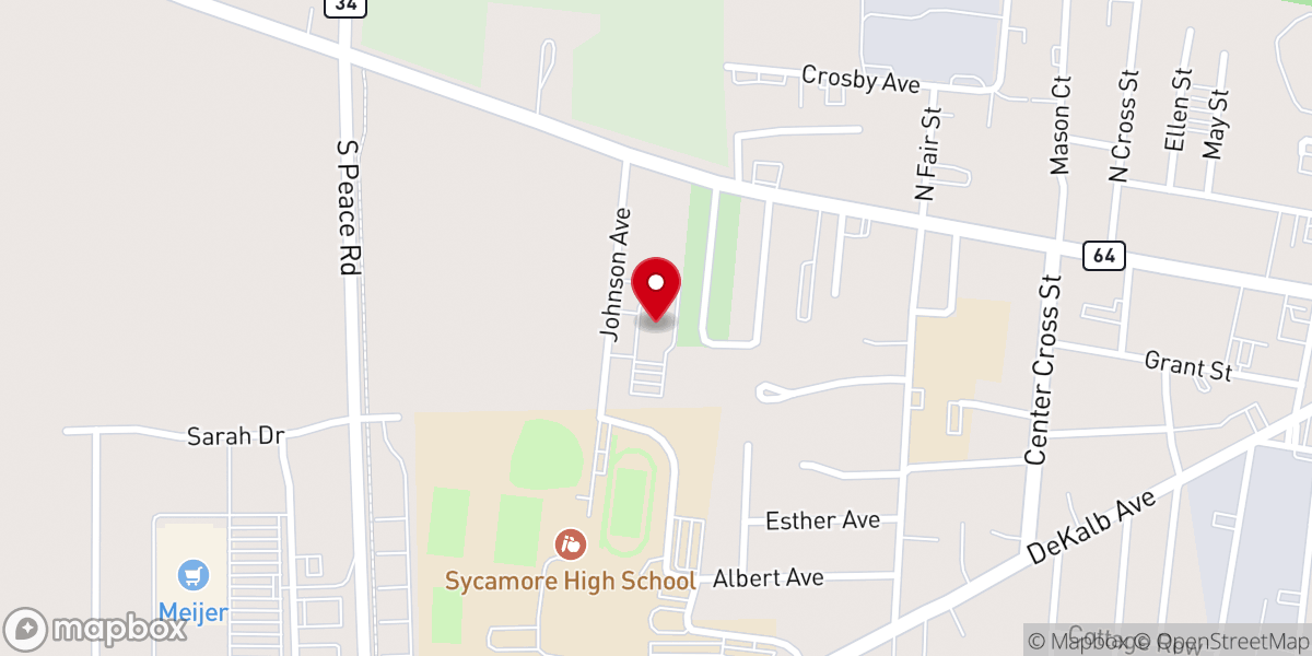 Map showing location of ABC Preschool