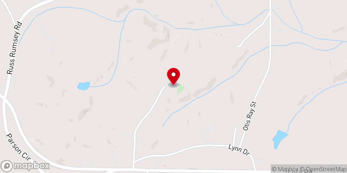 Map showing location of Temple Baptist Church