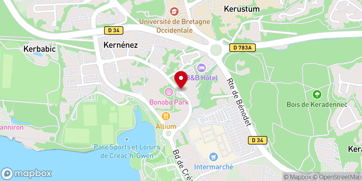 Map showing location of L’Église de Jésus-Christ des Saints des Derniers Jours