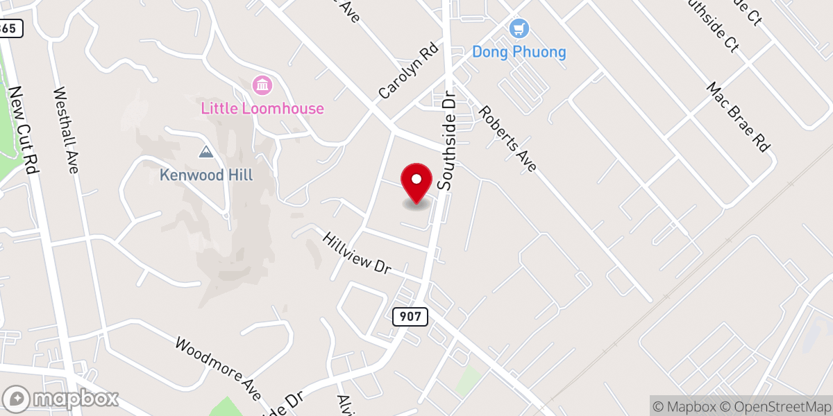 Map showing location of Epiphany United Methodist Church