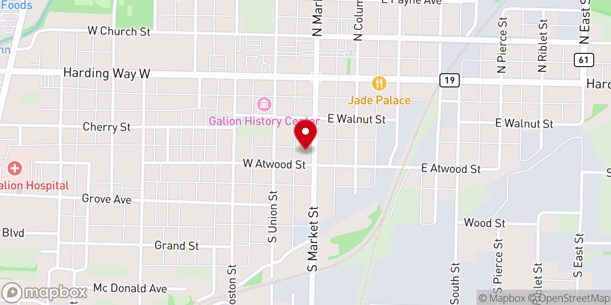 Map showing location of Wesley Chapel CCCU