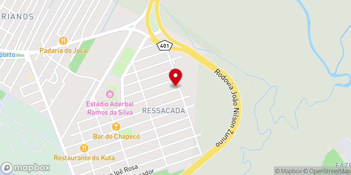 Map showing location of Igreja Batista em Carianos