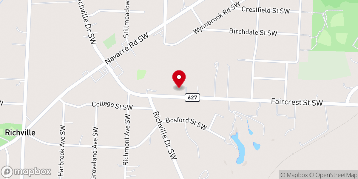 Map showing location of New Hope Missionary Baptist Church