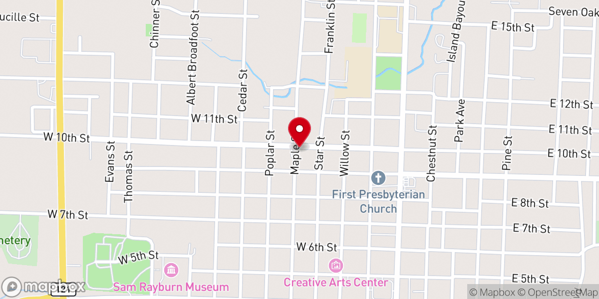 Map showing location of Saint Elizabeth Catholic Church