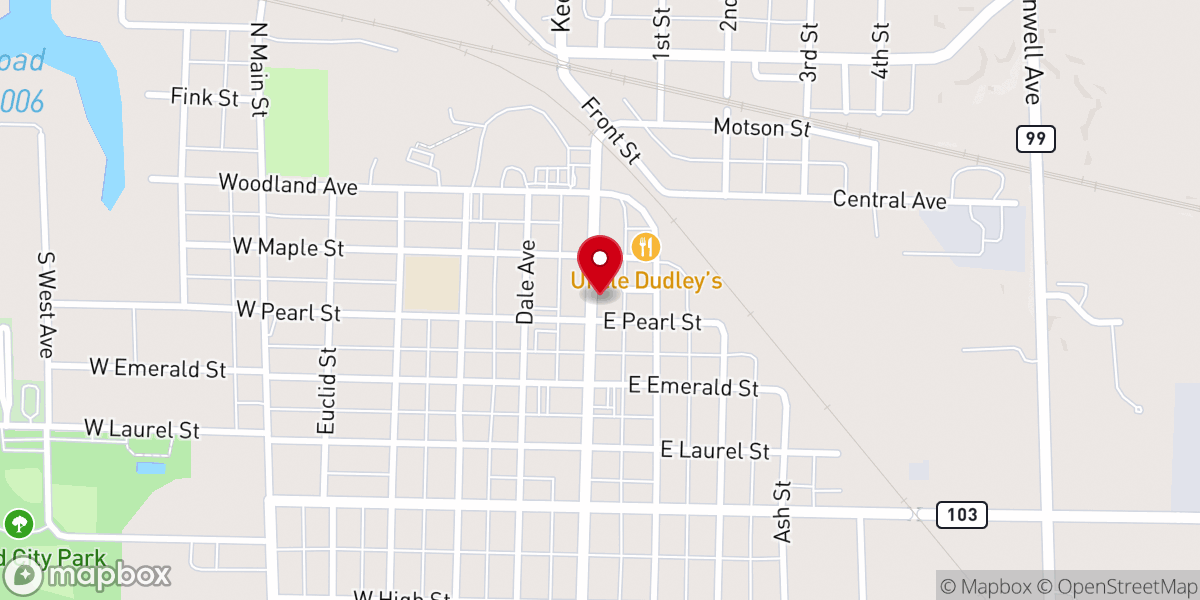 Map showing location of Starting Point Out Reach Center