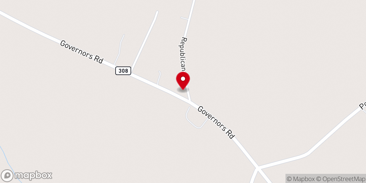 Map showing location of Bazemore Temple Church