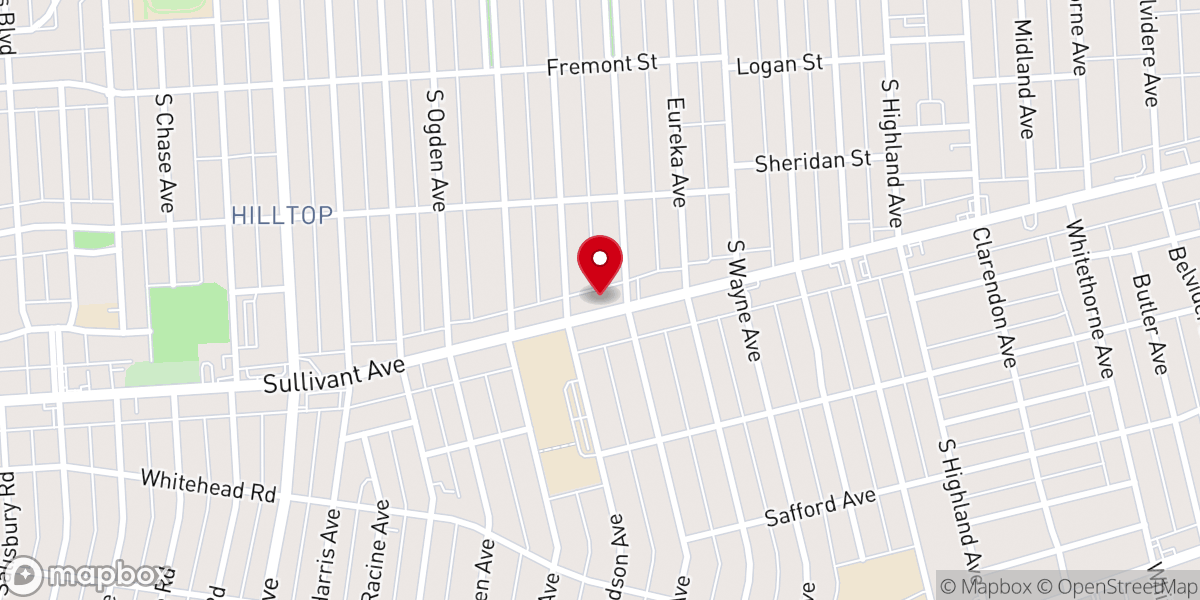 Map showing location of Saint Matthews Fire Baptized Holiness Church