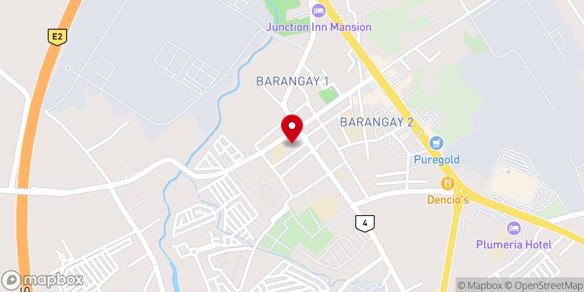Map showing location of St. Thomas Aquinas Parish Church