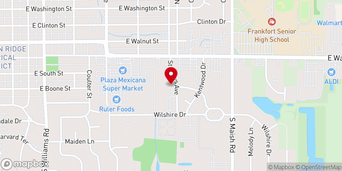 Map showing location of St Mary's Catholic Church