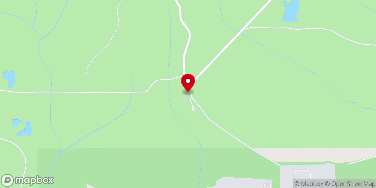 Map showing location of Possum Trot Church