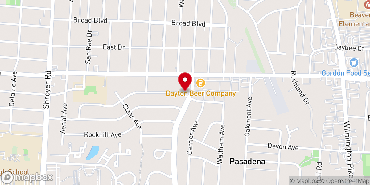 Map showing location of The Church at Kettering - A Campus of First Baptist Kettering