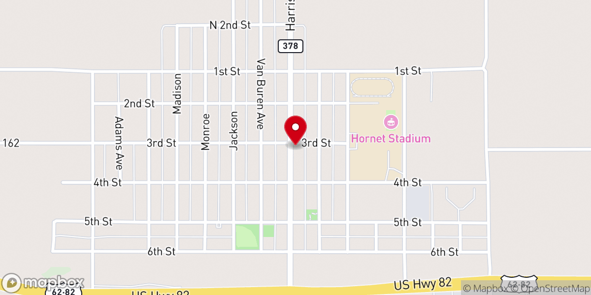 Map showing location of Mount Pleasant Baptist Church