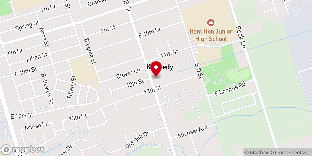 Map showing location of Saint Linus Church