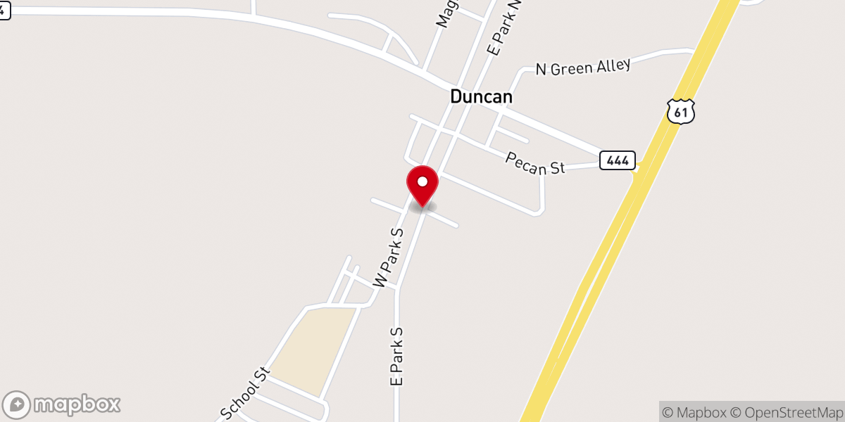 Map showing location of Union Temple MB Church
