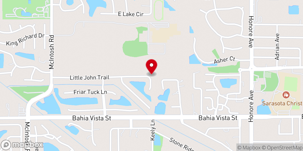 Map showing location of New Hope Ministries of Southwest Florida Inc