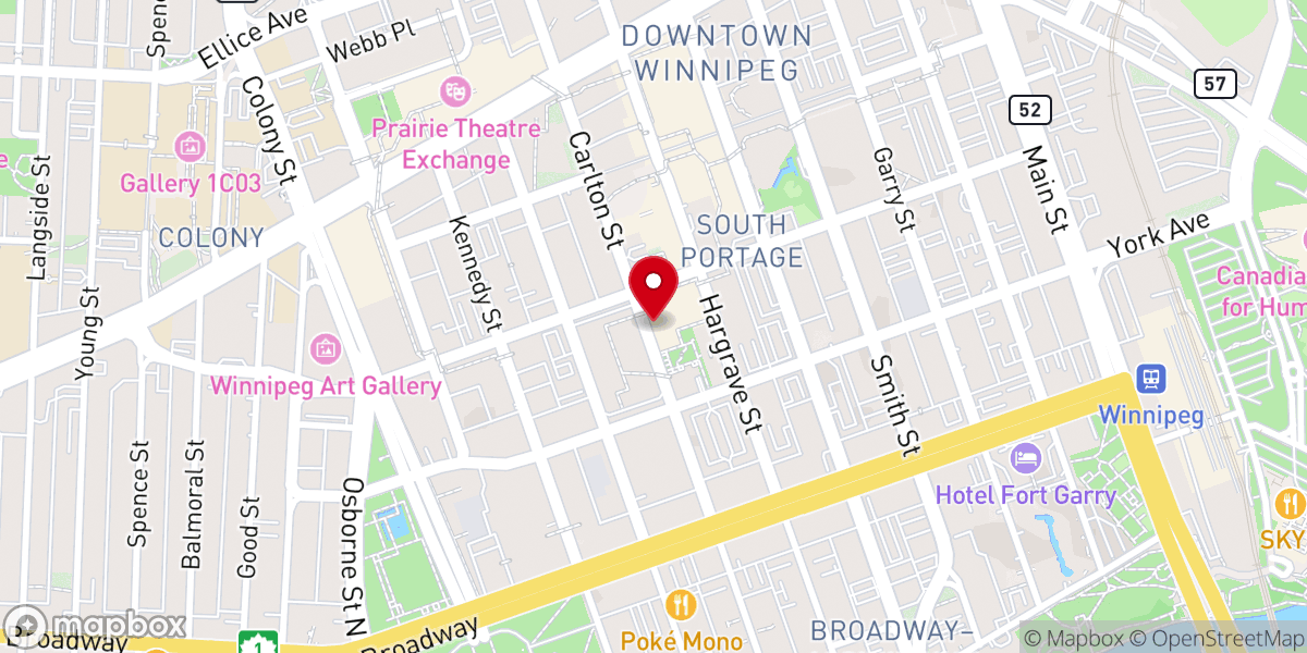 Map showing location of Evangelical Lutheran Church in Canada