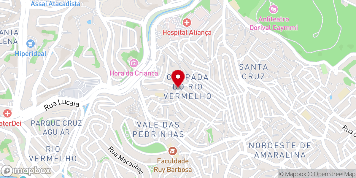 Map showing location of Igreja Matriz Cristo Redentor