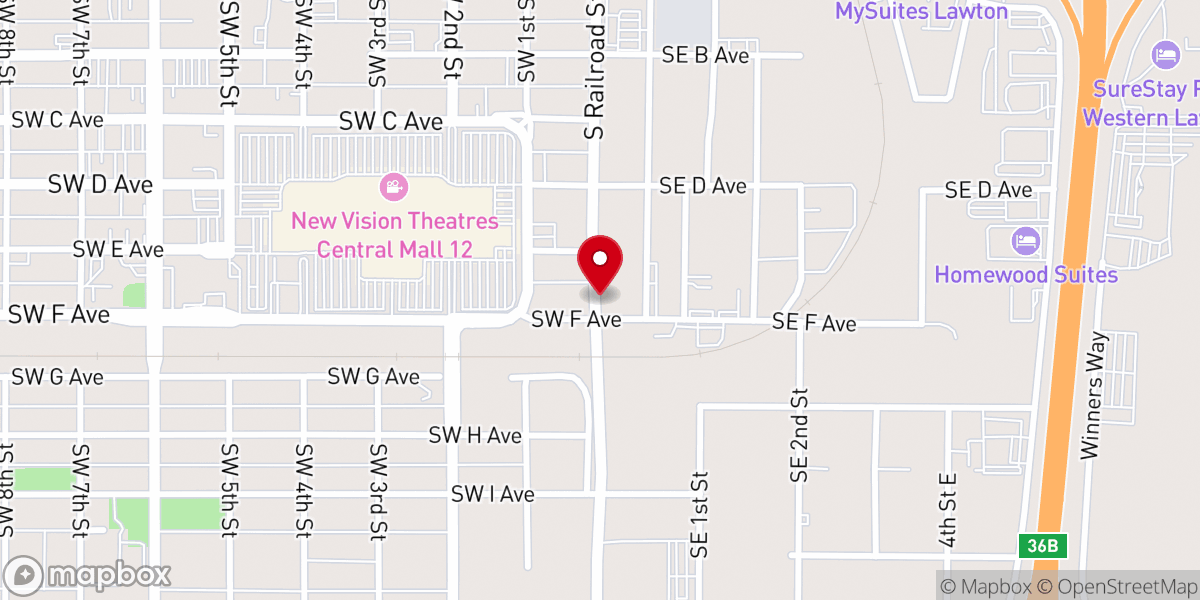 Map showing location of Faith Family Fellowship Church