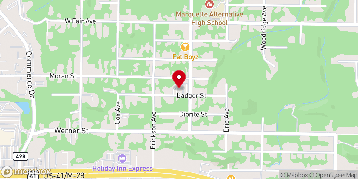 Map showing location of Saint Christopher Parish