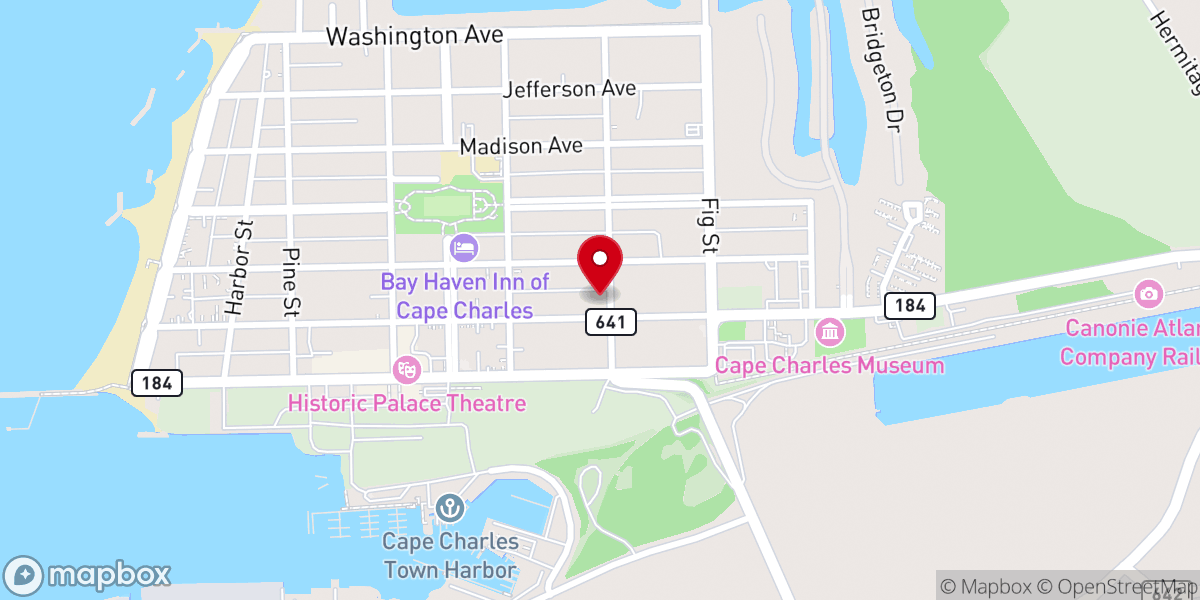 Map showing location of St. Charles Catholic Church