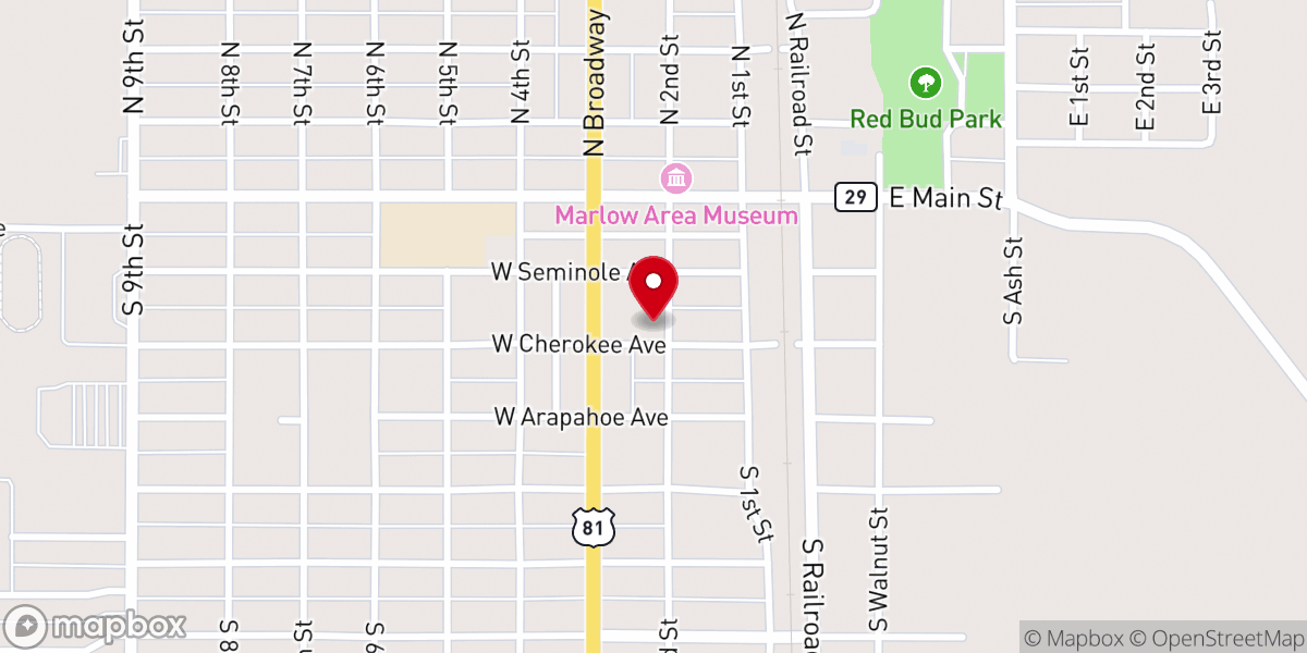 Map showing location of Because He Lives Taberncacle