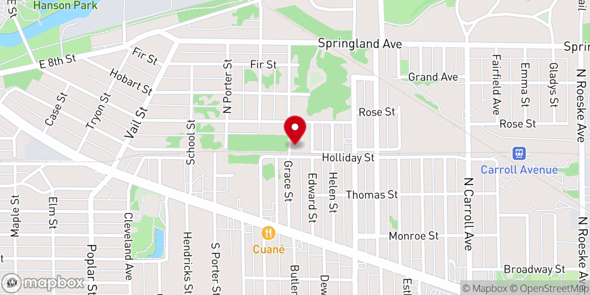 Map showing location of Saint George Orthodox Church