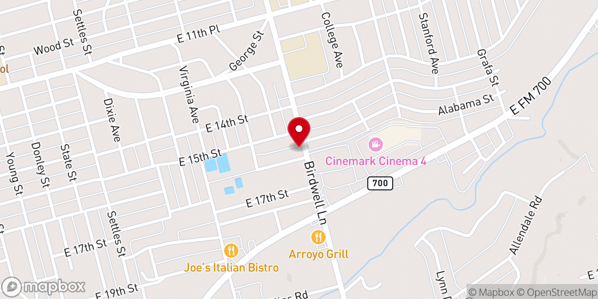 Map showing location of Grace Baptist Fellowship