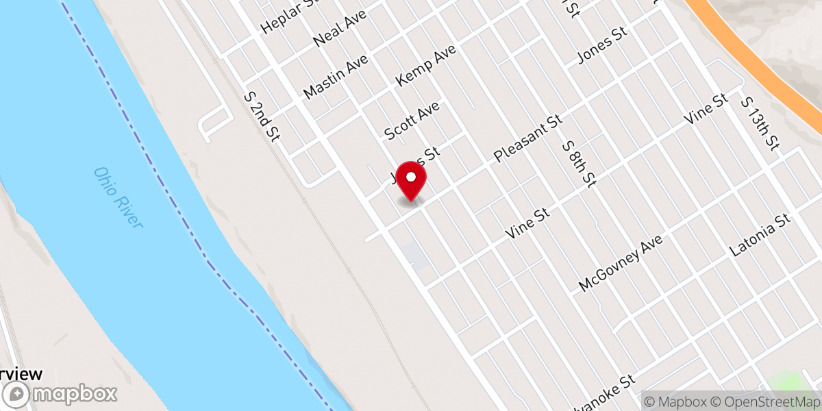 Map showing location of Nazarene Church