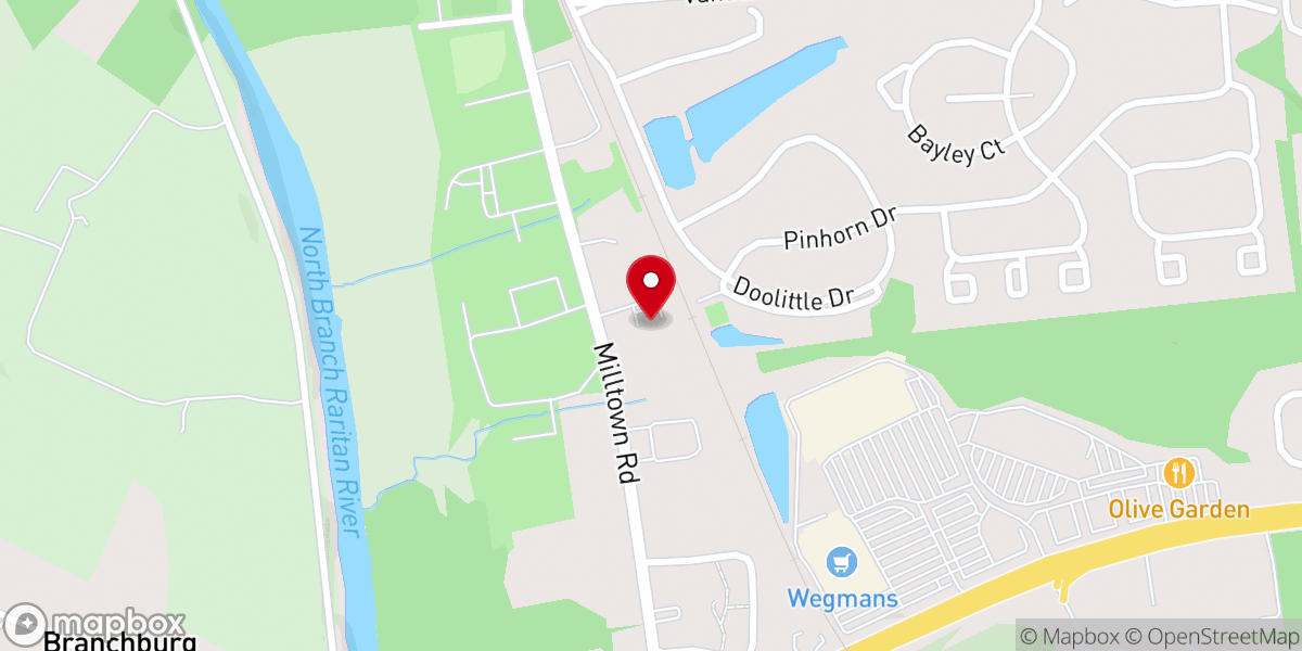 Map showing location of Gateway Church NJ