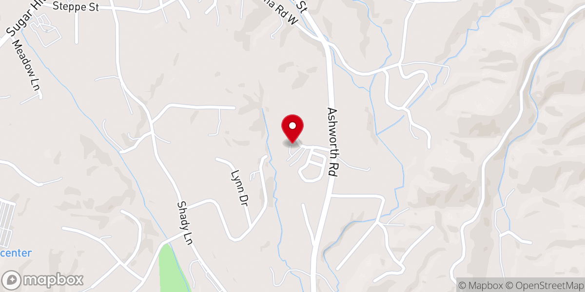 Map showing location of Ashworth Road Church