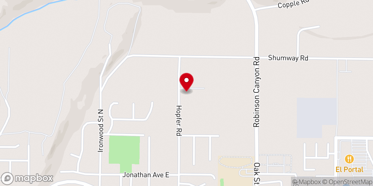 Map showing location of River of Life - Omak Foursquare Church