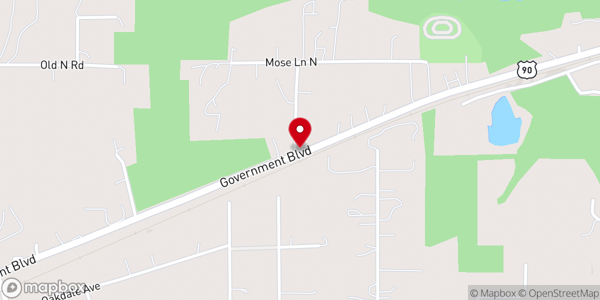 Map showing location of Elizabeth Church