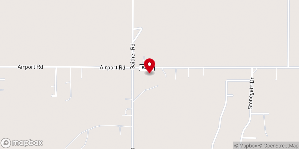Map showing location of Pryor Creek Mennonite Church