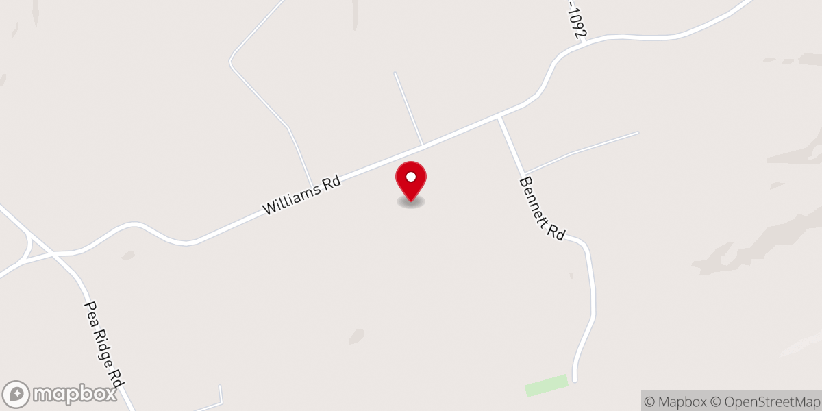 Map showing location of Pea Ridge House Of Prayer
