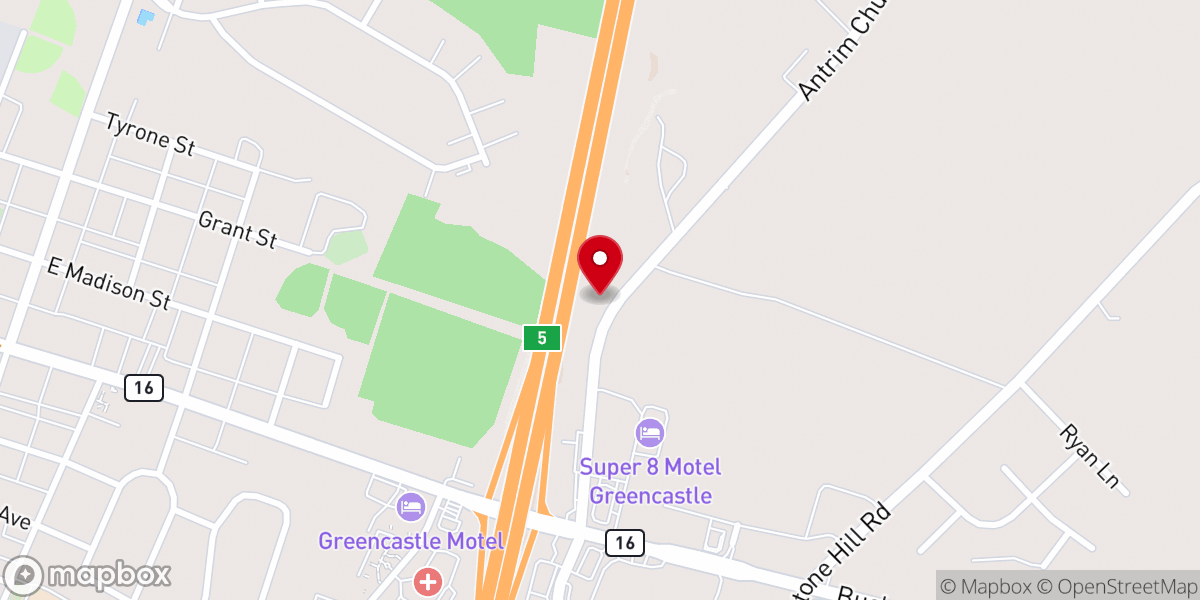 Map showing location of Antrim Township Supervisors