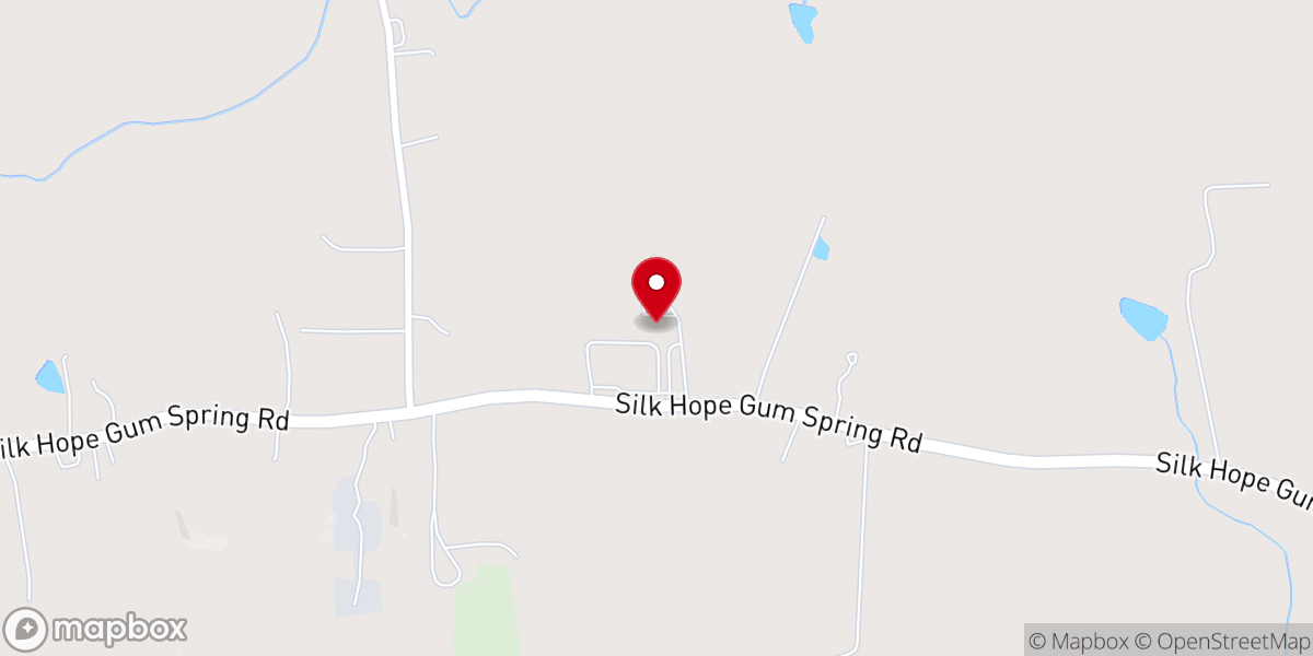 Map showing location of Haw River Christian Academy
