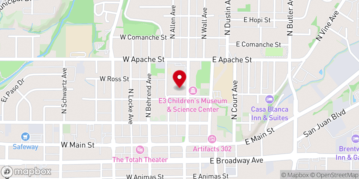 Map showing location of Knights of Columbus