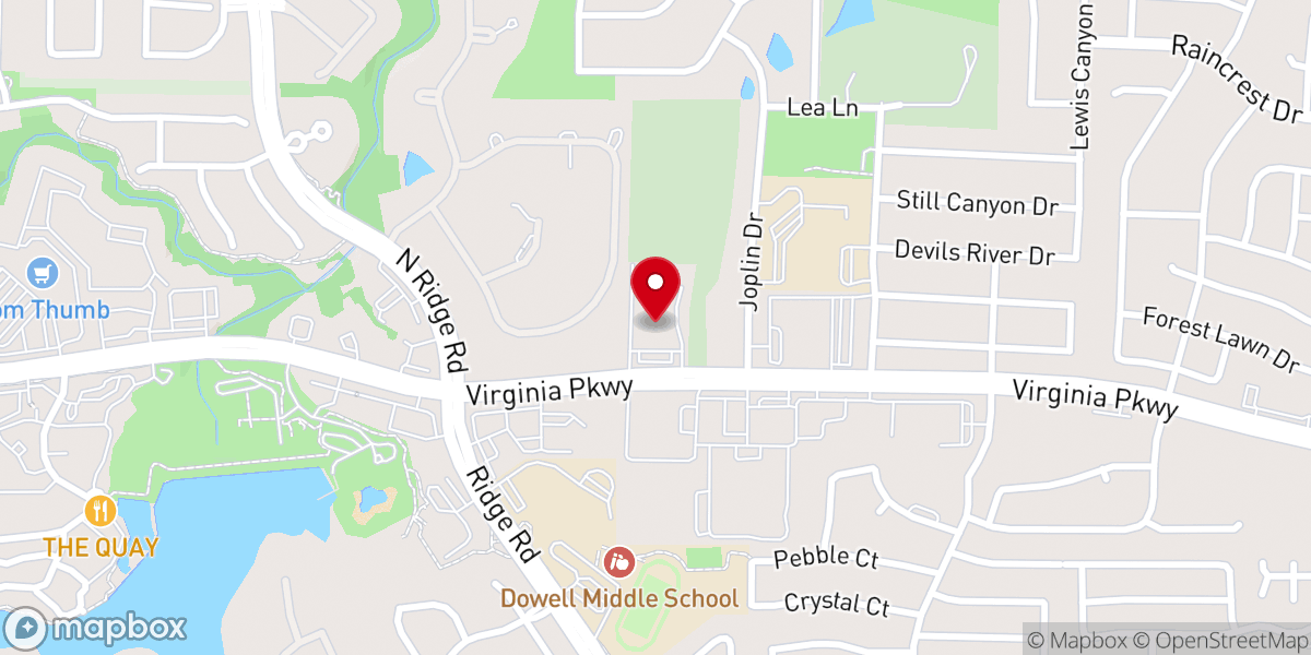 Map showing location of Genesis Church