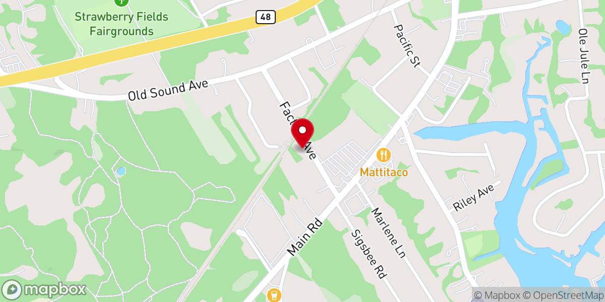 Map showing location of Unity Baptist Church