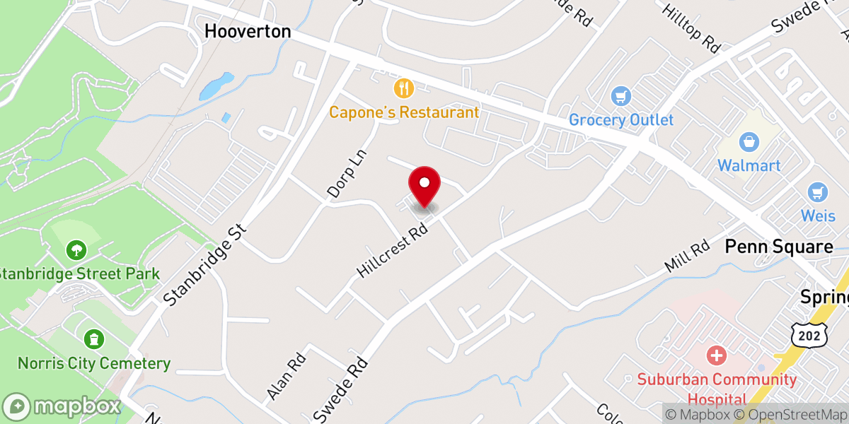 Map showing location of Macedonia Baptist Church