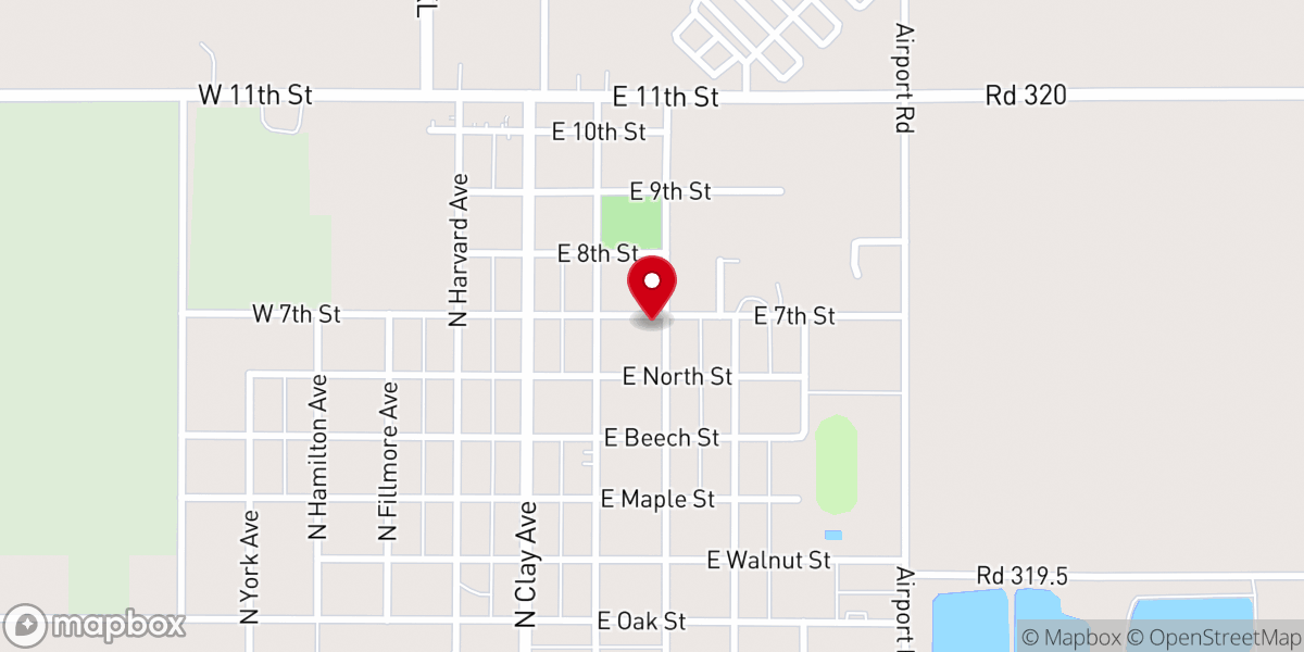 Map showing location of Saint Joseph Catholic Church, Harvard