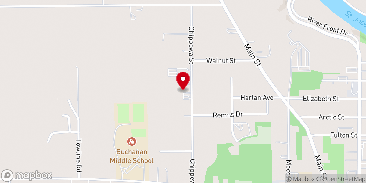 Map showing location of First Landmark Missionary Baptist
