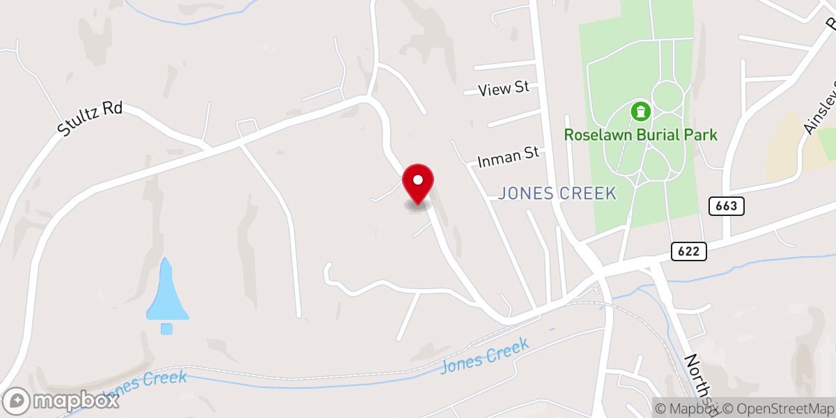 Map showing location of First Church of God